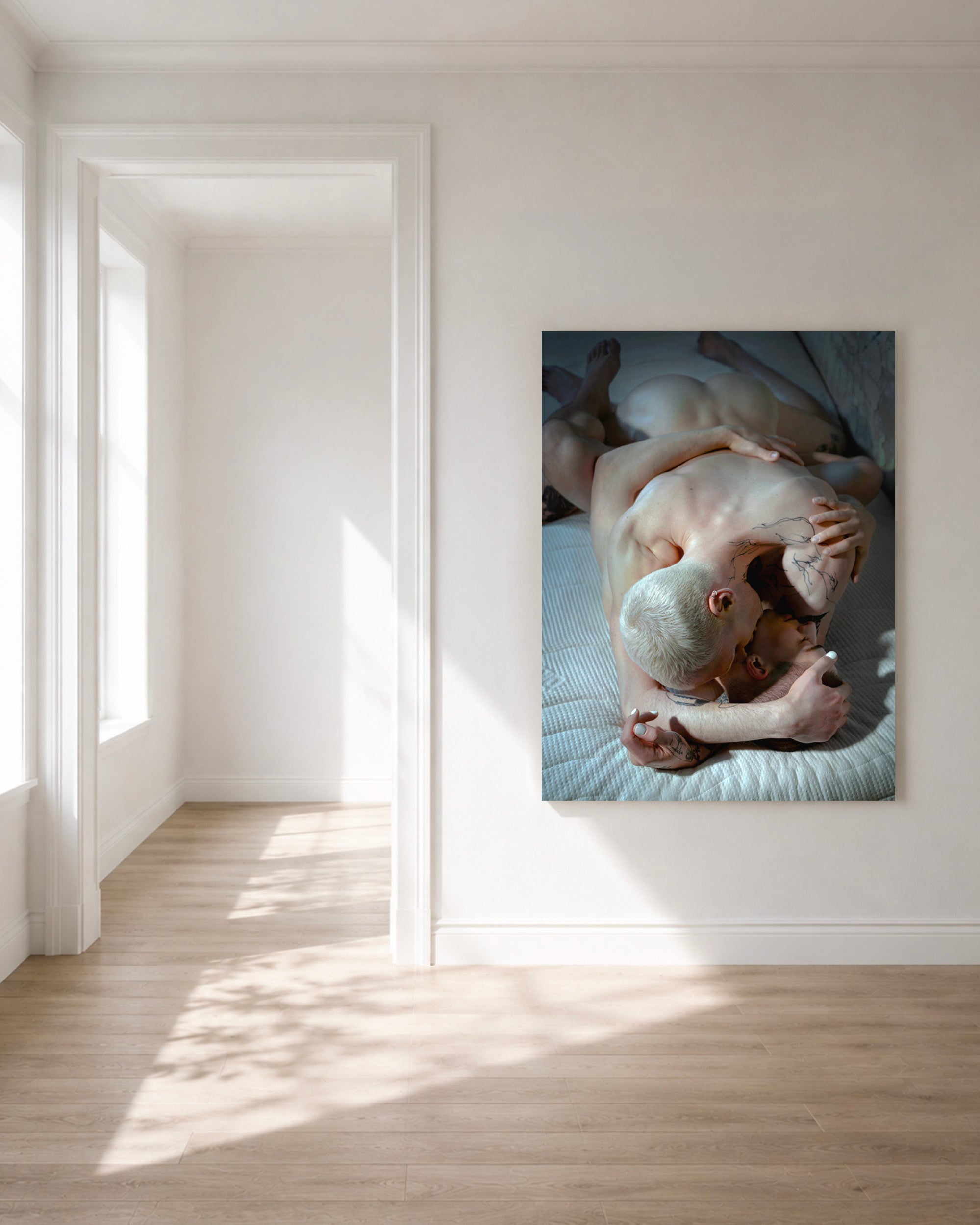 «cuddle» original art print